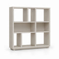 Scaffale da terra a giorno bianco in MDF rettangolare 120 x 30 x 120 cm