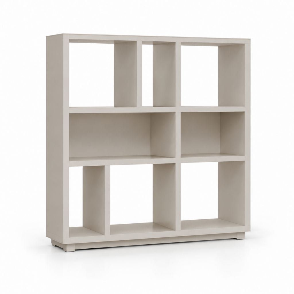 Scaffale da terra a giorno bianco in MDF rettangolare 120 x 30 x 120 cm